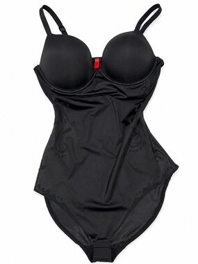 SPANX Haute Contour Sweetheart Bodysuit Shapewear Black 36B